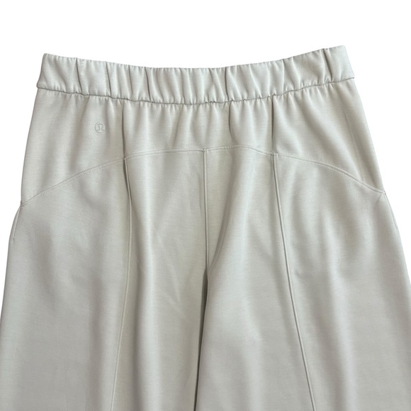 Lululemon Softstreme High-Rise Culotte White Opal Cropped Wide Leg Size 10 - Picture 5 of 8